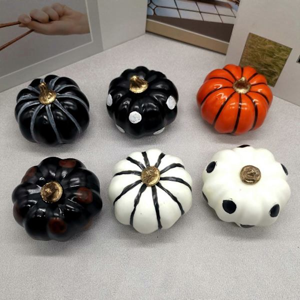 Halloween-koristeet lapsille, simuloitu Halloween-kurpitsa, koristeellinen malli, syksyn kurpitsa, viivapiirros, joulukoristeet, 6 kpl c