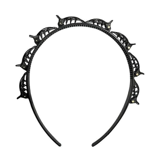 Frisure Hårnål, 2 stk. Frisure Hårbånd Med Clips, Sort