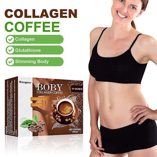 3boxes Bloom Collagen Kaffe Filippinerne, Bloom Collagen Kaffepakker, Ren Økologisk Kaffe Collagen til Kvinder og Mænd