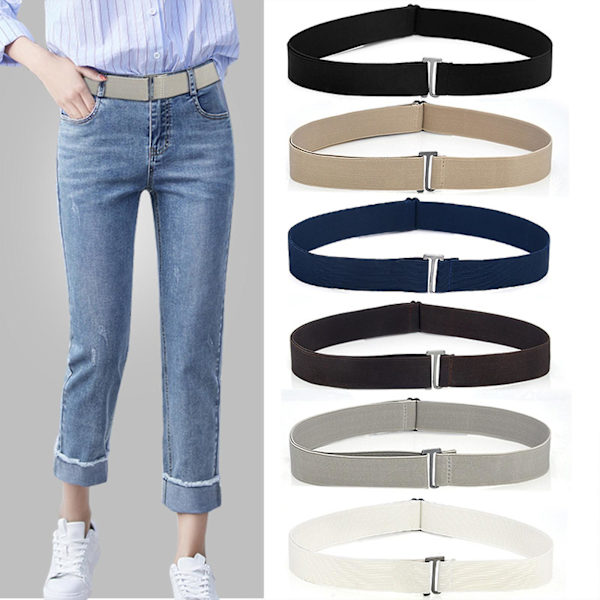 Usynlige Elastiske Stretchbelter for Kvinner - 2/6 stk 6 colors