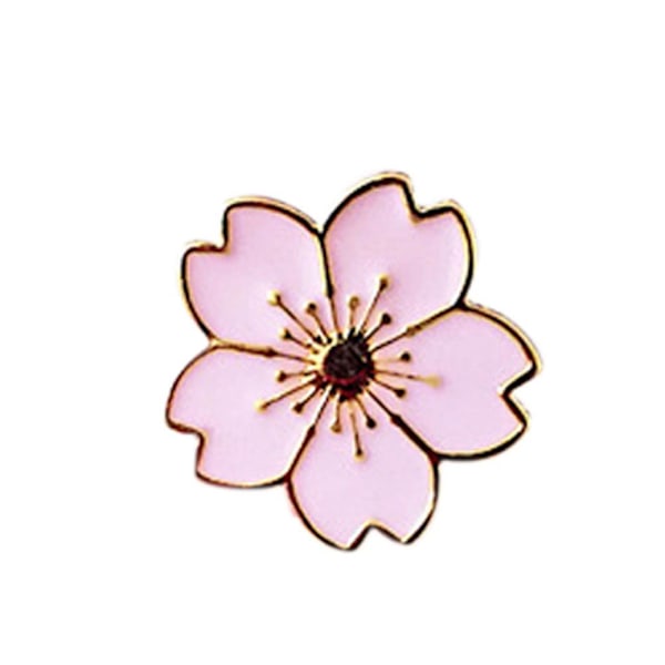Mode Blomma Metall Brosch Nål Kvinnor Tröja Skjorta Krage Märke Dekor Smycken pink