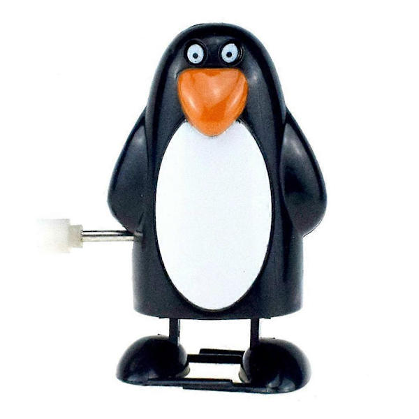 3 Sjove Opviklede Legetøj med Fjederdrevet Juledukke til Spædbarn Baby Gave skinny penguin