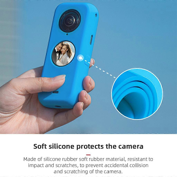 Silikoneetui til 360 ONE X2 Panoramisk Actionkamera Beskyttelseslinse Cover