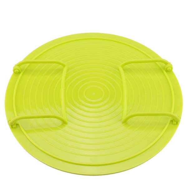 Mikrovågsugnsbricka Multifunktionell Plast Mikrovågsugn Skiktad Uppvärmning Ångställningsställ Bakplåtsställ(Grön)  B2 ZD