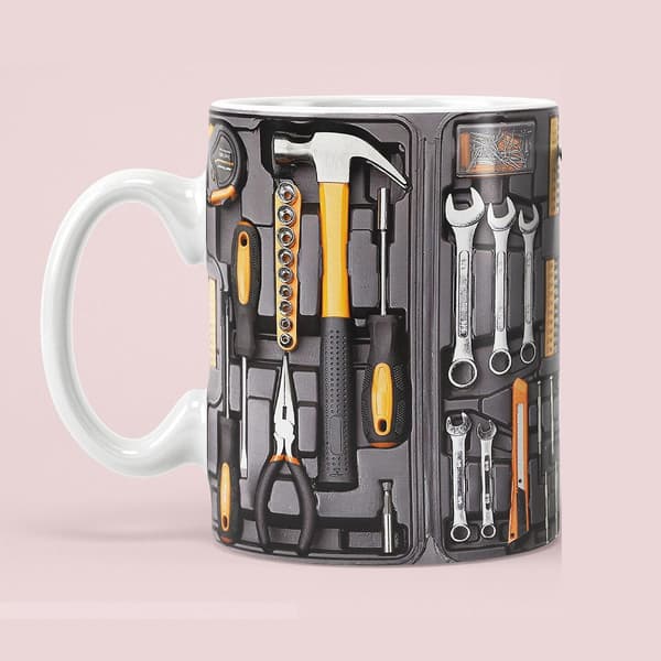 Verktygslåda Keramisk kaffemugg Temugg Fars dag present -GSL