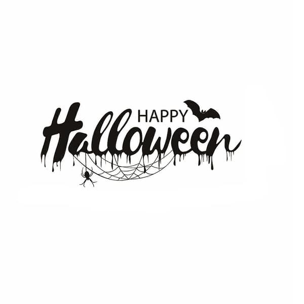 Halloween-presenteringar Halloween Spindel Väggdekal Sovrum Dekorativ Väggdekal