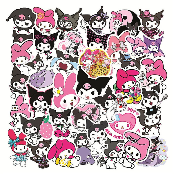 Kuromi and My Melody Sticker Pack | 50 Cute My Melody Stickers A