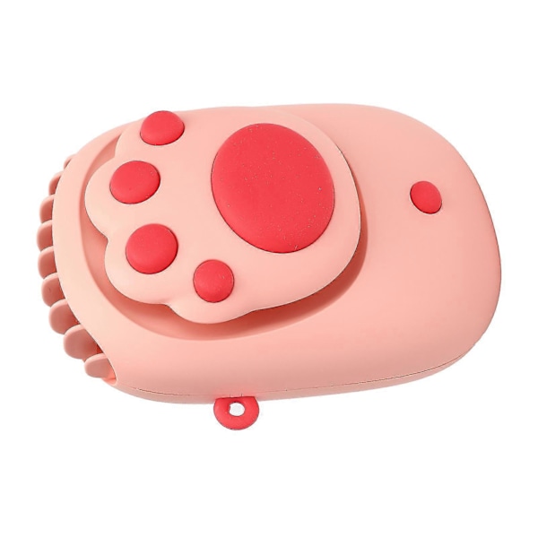 Rosa Kattepote USB Halsvifte - Sikker, Bærbar, Barnevennlig for bakgård, Hybel.