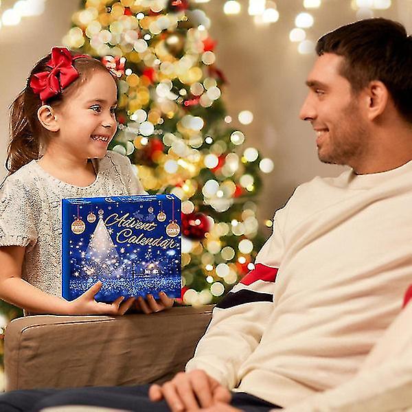 24 dages julenedtællingskalender Advent Surprise Blind Box Charms Armbånd Gør-det-selv Børn Piger Gave