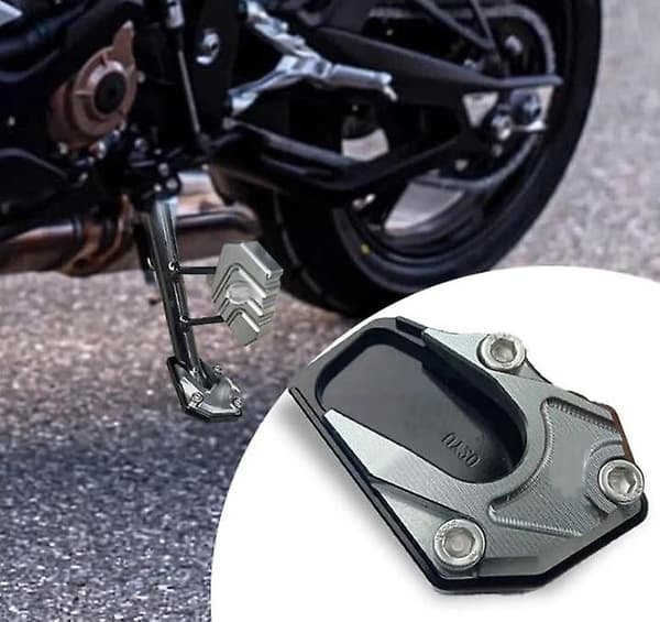 Motorcykel Sidostödsförlängningsplatta i Aluminiumlegering titanium