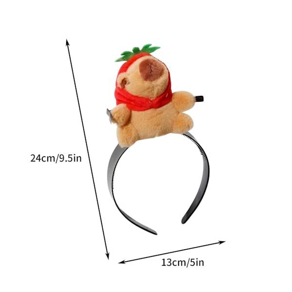Björnhårband Plush Leksak Huvudband Hårclips Hög Huvud Topp Hårclips Flye2527 d