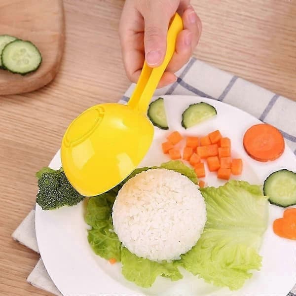 Non-Stick Risboll Maker Kit med Skopa och Slev för Köksanvändning - 2-pack