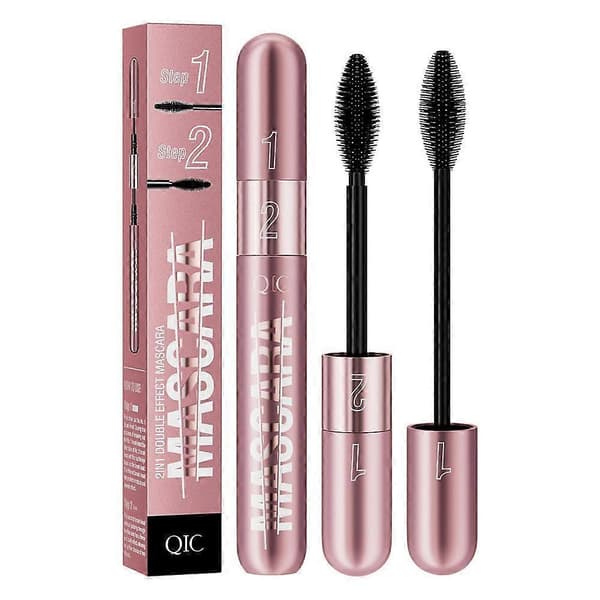 Elastisk stretch svart mascara frans kosmetika mascara längre 2 i 1 mascara Green