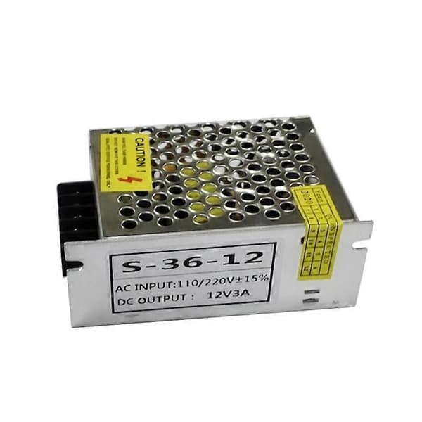 AC 100-260V til DC 12V 3A 36W Strømforsyning Driver Adapter LED Strip Light