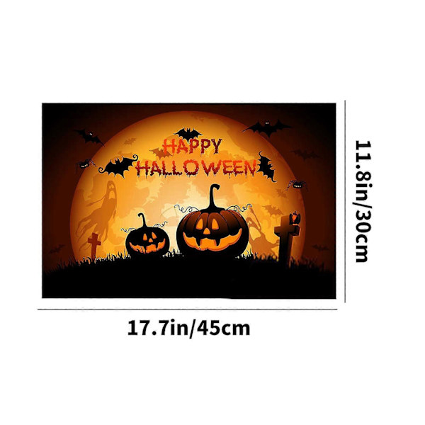 Halloween-pöytäkoriste - Lämmöneristysmatto keittiöön ja ruokailutilaan - Liukumaton ja vedenpitävä matto a