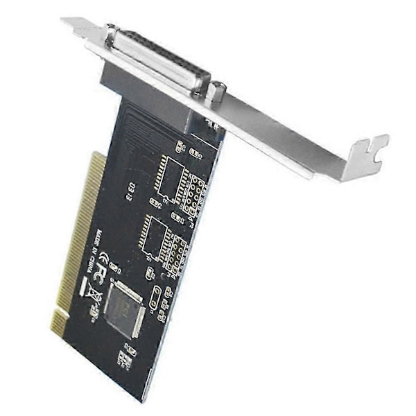 PCI til DB25 Parallell Port Utvidelseskort PCI Parallell Port Konverter Adapter Kontroller for Stasjonær PC Skriver