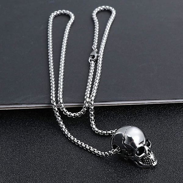 Kallopääriipus Kaulakoru Ruostumaton Teräs Gootti Punk Choker Ketju Miehille
