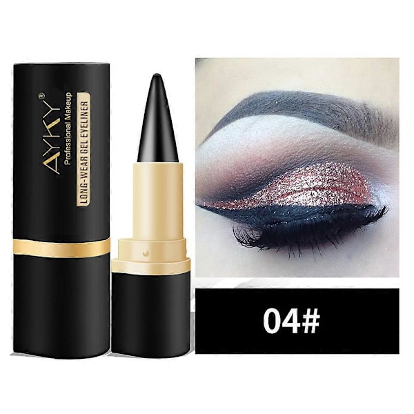 Vanntett Eyeliner, Hurtigtørkende Smudge-Proof Eyeliner Pen Gel, Langvarig Pigmentert Øyenskygge, for den Ideelle Eyeliner En Daglig Langvarig Øye black