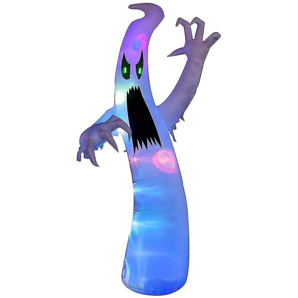 240 cm Halloween uppblåsbar skrämmande spöke med färgskiftande LED
