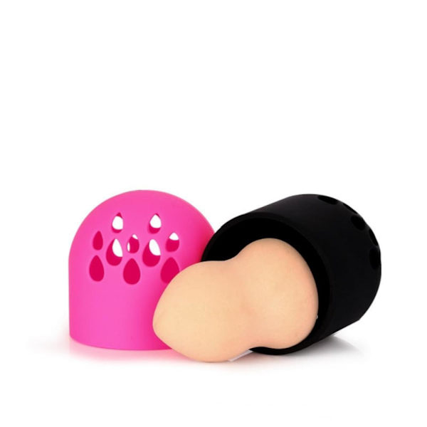 Sminksvampshållare, dubbelsidig andningsbar, lämplig för resor eller daglig användning, krosssäkert sminkresefodral, snabbtorkande och lätt att bära -GSL pink
