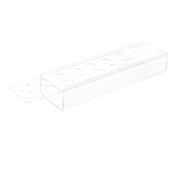 Blomsterkasser Vannholder Knopp Vase Akryl Vase For Skrivebord Bryllupsdag Jubileum 35x10x6cm 14 Hull -n4993 ZD A