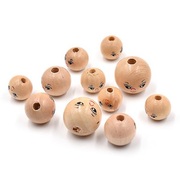 100pcs Wood Bead Diy Accessories Wood Handmade Bead Diy Loose Beads For Kids