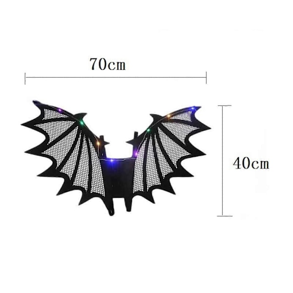 Halloween Gave Halloween Kostumer Til Piger Kvinder Glitrende Bat Assistant Med Elastiske Skulderstropper