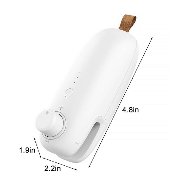 Miniposeforsegler, Bærbar Varme Vakuumforsegler Plastforsegler, 2 i 1 Varmeforsegling & Kutter Mini Matforsegler For Plastposer Matlagring - Tre-trinns Justering