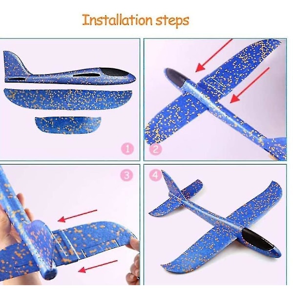 Flygplan Kastning Skum Flygplan Glidflygplan 48cm