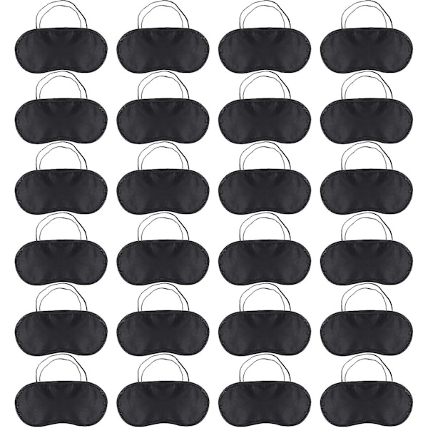24-pack Sömnmask Ögonlapp, Mjukt Blindfold Resesömnbekväm