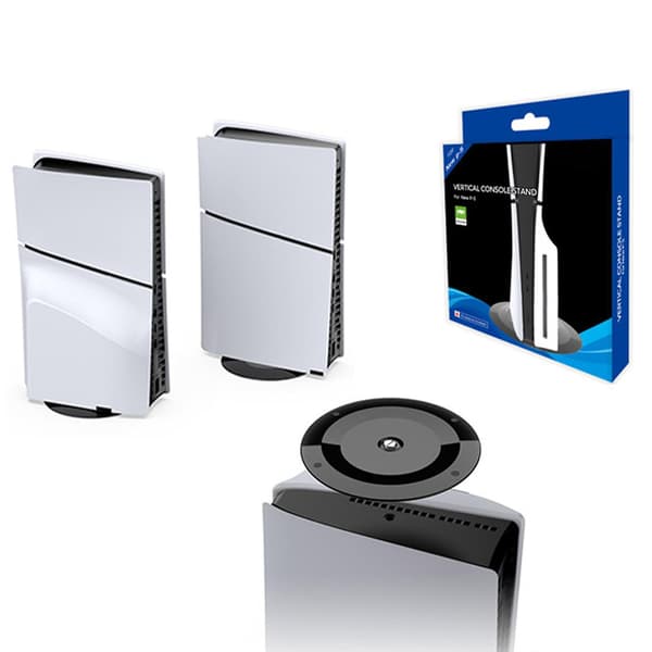 PS5 Slim Stativ - Vertikal Stativ med Skrue til PS5 Slim 5 Konsol Digital Edition og Disc Version 2pcs