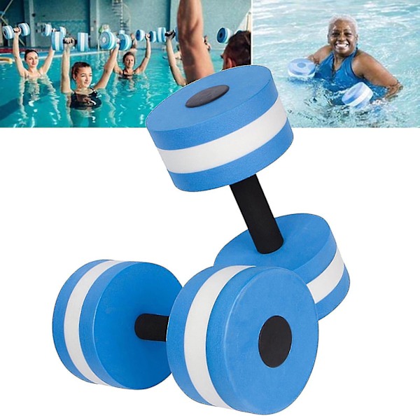 Svømmeflåd til voksne 1 par Aqua Fitness håndvægte skumbånd håndtag pool modstandstræning  b2 ZD red