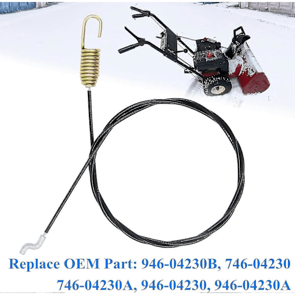 946-04230B Auger Clutch Cable for MTD Troy-Bilt Yard Machines Yard Man Snøfresere 746-04 easter