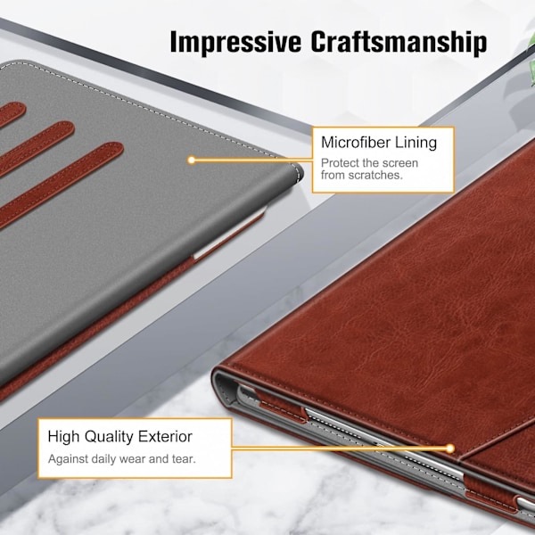 Etui for iPad 9. / 8. / 7. generasjon 10,2 tommer - Multi-vinkel visningsstativ deksel med lomme og pennholder, automatisk dvalemodus, lilla -GSLA ZD Q ipad pro 11 inch