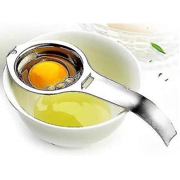 Eggeskiller, eggehvite- og plommefilter, separator i rustfritt stål, eggesil, kjøkkenutstyr til matlaging -CHJR 2