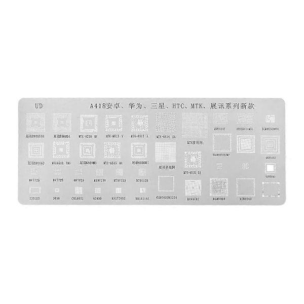 3 stk. Universelle BGA Reballing Stencils Kit til MTK HTC Huawei Android