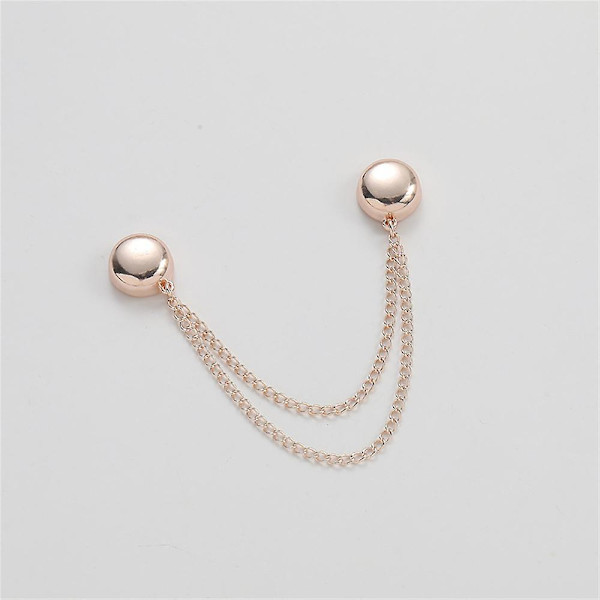 Magnetiska klämmor med flera funktioner, mångsidig magnetisk brosch utan nålar rose gold 2pcs