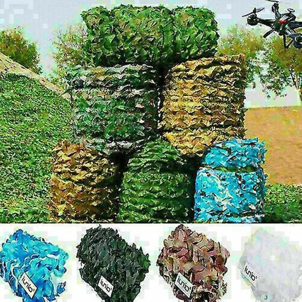 4m*6m Camo Net Huntingshooting Camouflage Hide Army Camping Woodland Netting Fde -GSL 20m x 1.5m 65.6ft x 5ft