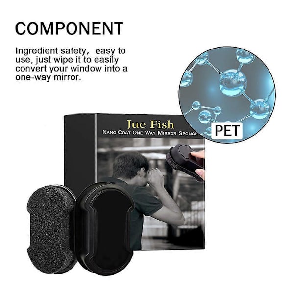 1-5x Visiolex Nano Coat Envejs Spejl til Bilruder og Bakspejl 3pcs