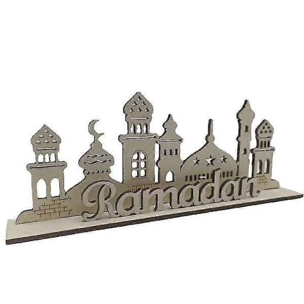 Eid Mubarak LED-lys, treornament Ramadan-dekorasjoner for hjemmet, 2024 muslimske Ramadan-festartikler -CHSZ style a