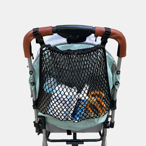 Babyvogn Organizer Universal Net Mesh Opbevaringspose, Stor Legetøjsorganizer Til Vogn Opbevaring Tilbehør Til At Bære Bleer & Snacks 2pcs