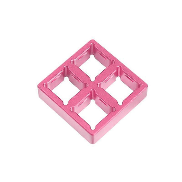 1 st Testram för axelram med fyra portar i aluminiumlegering, testverktyg för brytare pink