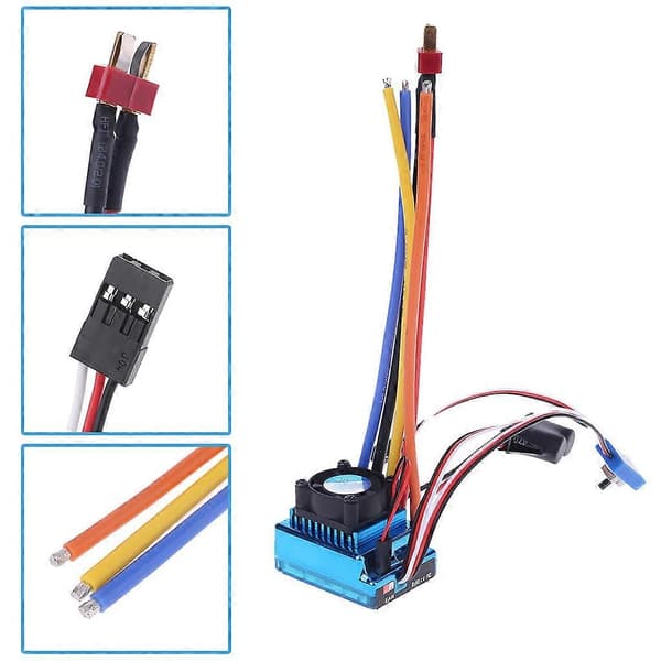 RC Modelbil Plastlavet Brushless ESC til 120A Opgraderingsdele Tilbehør