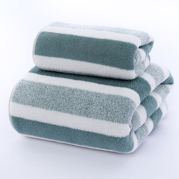 2-pack mikrofiberhanddukar, mycket vattenabsorberande mikrofiberhandduk, mikrofiberbadhandduk, supermjuka duschhanddukar, snabbtorkande och absorberande -GSL gray