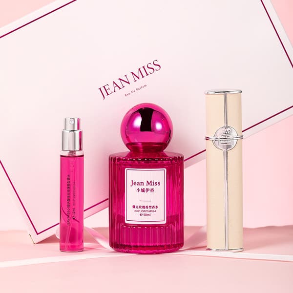 Jean Miss Rose Parfym Presentförpackning, 3 st Långvarig EDP