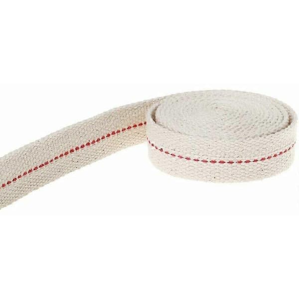 4 meter bomullsveke för lampa, utbytesvekar för oljelampbrännare (vit) - 4-pack -