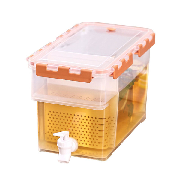 6L Juomadispenseri Vedenkeitin Hanalla Juomakannu Laatikko Mehut Cocktail orange