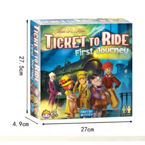 Ticket To Ride Europe -lautapelin täydellisen sarjan englanninkielinen ja amerikkalainen versio