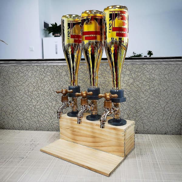 Vindispenser iögonfallande innovativ trä whiskydispenser för fars dag -DGZD