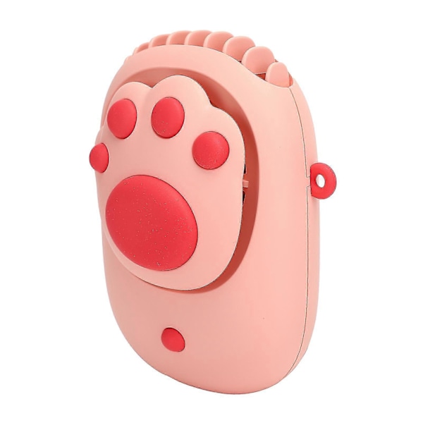 Rosa Kattepote USB Halsvifte - Sikker, Bærbar, Barnevennlig for bakgård, Hybel.
